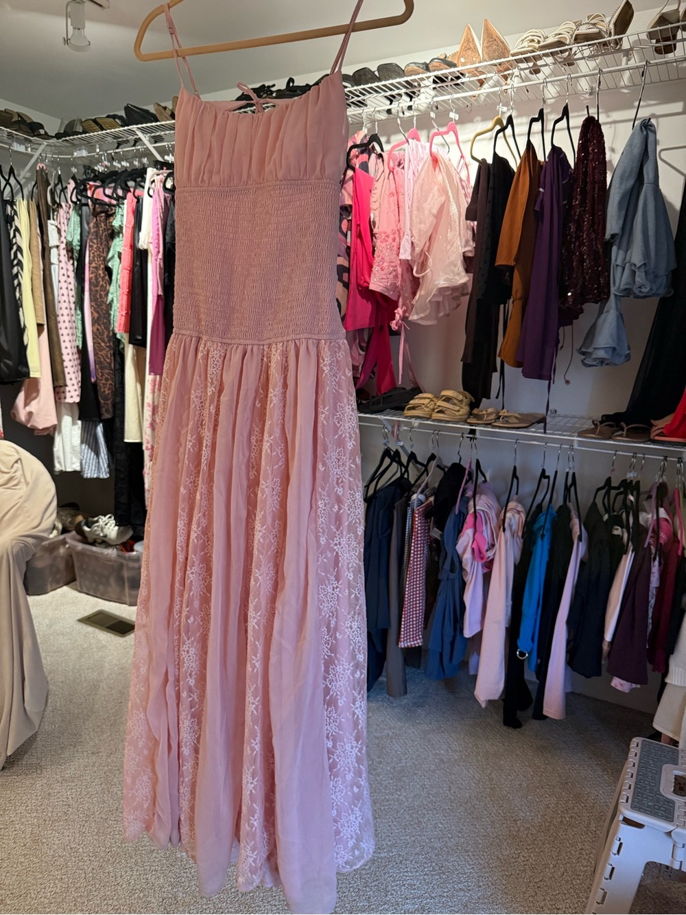 Maxi dress L'Amorae SHEIN
SIZE M EU 38 US 6 MADE IN CHINA pre-owned with gift .